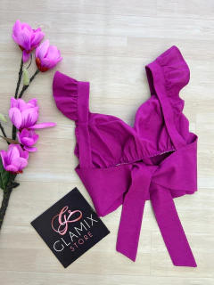 Cropped linho - comprar online