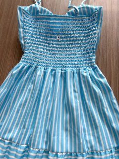 Vestido Midi listrado na internet
