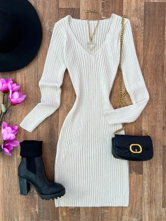 Vestido canelado tricot (cópia) - Glamix 