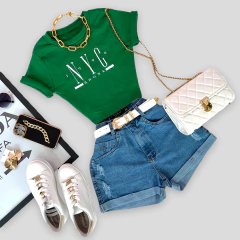 Cropped canelado na internet