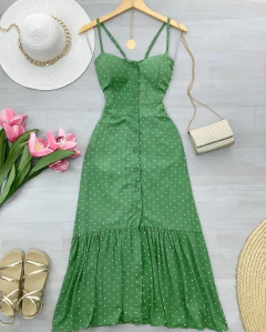 Vestido Midi poá