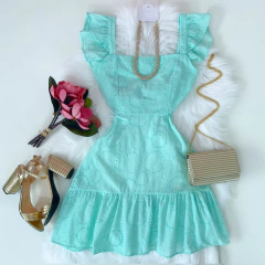Vestido laise verde claro - comprar online