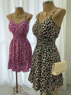 Vestido lastex floral na internet