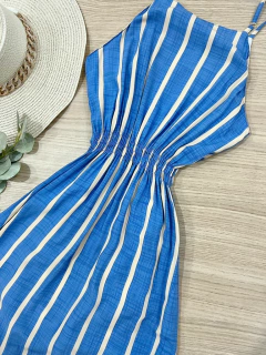 Vestido longo listras - comprar online