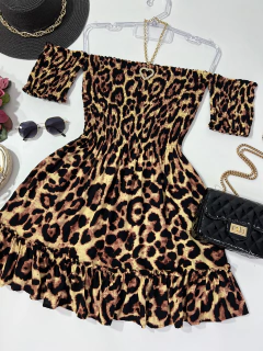 Vestido lastex onça - buy online
