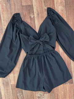 Macaquinho linho preto - comprar online