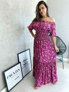 Vestido longo floral