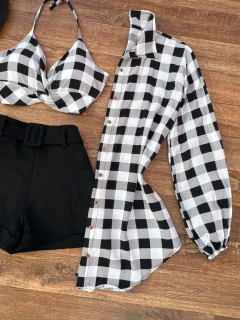 Conjunto camisa xadrez - comprar online