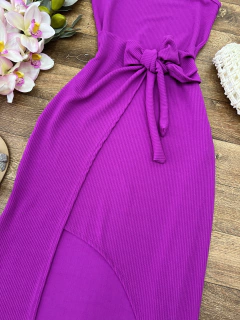 Vestido Canelado de amarrar - comprar online