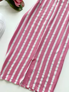 Vestido MIDI canelado - comprar online