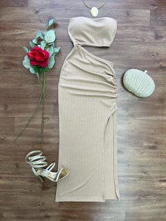 Vestido longo Canelado na internet