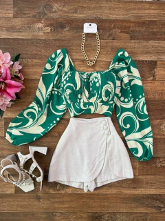 Saia/shorts Linho cru - comprar online