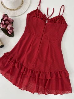 Vestido Babi vermelho na internet
