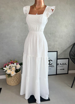 Vestido longo Yasmin Off White na internet