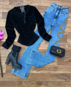 Calça jeans flare premium