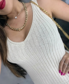 Vestido tricot canelado - buy online