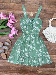 Vestido verde claro
