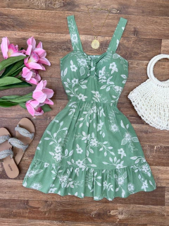 Vestido verde claro