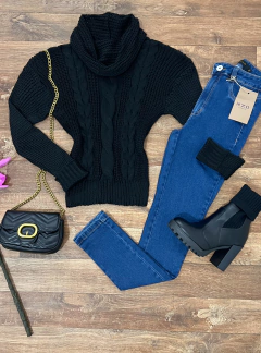 Blusa tricot gola - online store