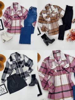 Camisa xadrez flanelada - loja online