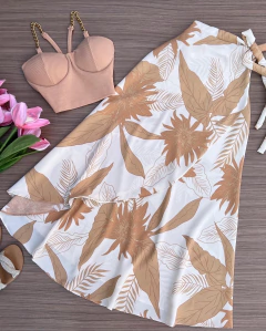 Cropped nude correntes - comprar online