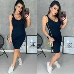 Vestido tricot canelado - online store