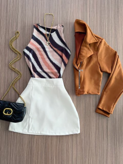 Saia courino branca - comprar online