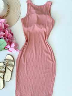 Vestido canelado - comprar online