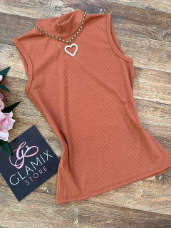Blusa canelada gola regata - comprar online
