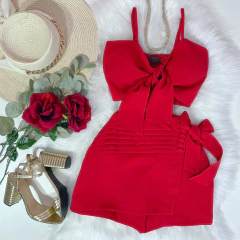 Conjunto Alfaiataria vermelho