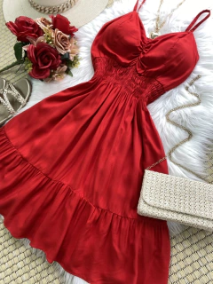 Vestido Lastex vermelho - comprar online