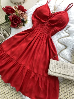 Vestido Lastex vermelho - comprar online