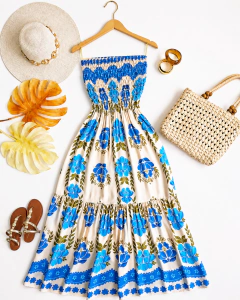 Vestido longo lastex