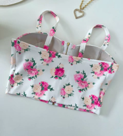 Cropped floral na internet