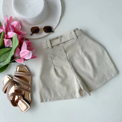 Saia/shorts linho cru - comprar online