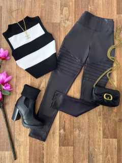 Cropped modal listrado - Glamix 