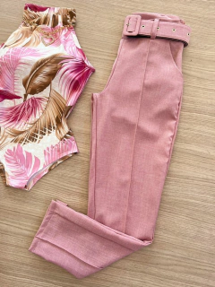 Calça de linho rosê - comprar online