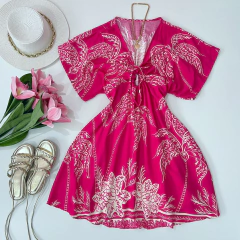 Vestido manga ampla