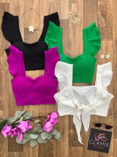 Cropped manguinha duna - comprar online