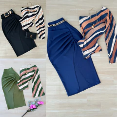 Saia mídi poliamida - comprar online