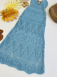 Vestido Tricot Azul na internet
