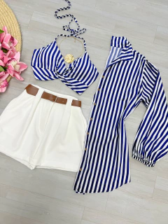 conjunto camisa e cropped - comprar online