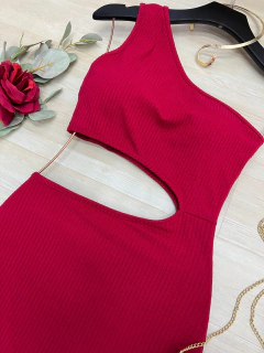 Vestido longo Canelado - comprar online