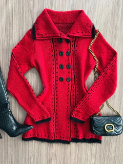 Casaco mousse Vermelho