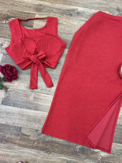 Conjunto Mídi premium vermelho - comprar online