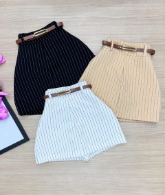 Saia/shorts alfaiataria risca de giz