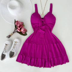 Vestido Laço fúcsia