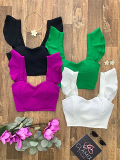 Cropped manguinha duna