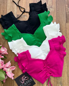 Cropped Plissado
