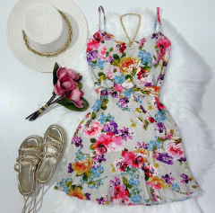 Vestido de amarrar floral